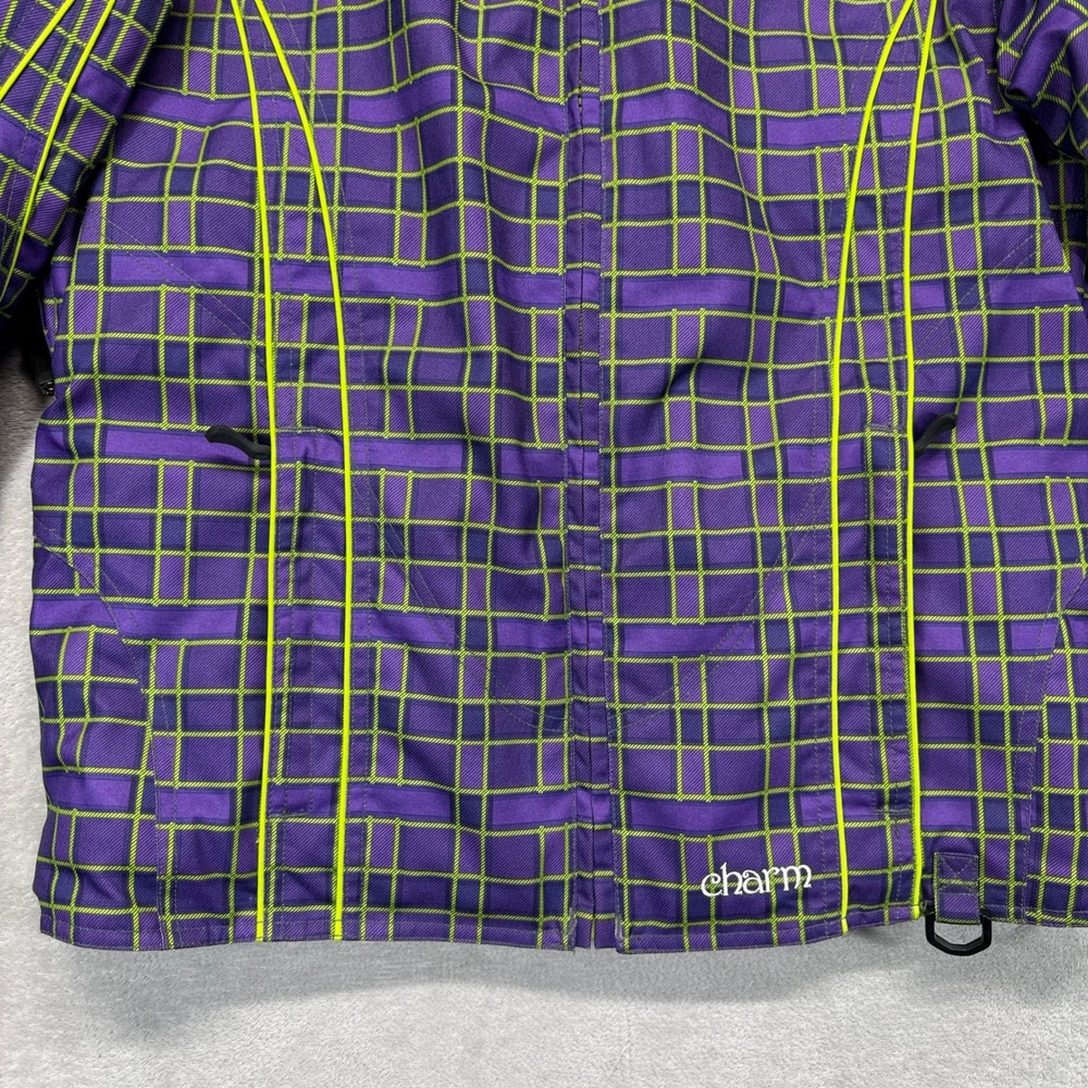 Castle X Jacket Womens Medium Racewear Charm Plaid Snowmobile Dreamy Grape Twist - Picture 2 of 14